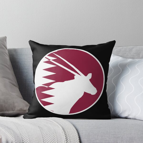 Item preview, Qatar Arabian oryx Qatari National Animal Flag designed and sold by FlagX.