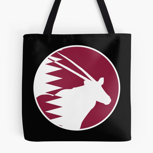 Item preview, Oryx árabe de Qatar Bandera animal nacional de Qatar designed and sold by FlagX.