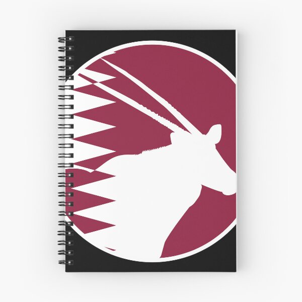 Item preview, Qatar Arabian oryx Qatari National Animal Flag designed and sold by FlagX.