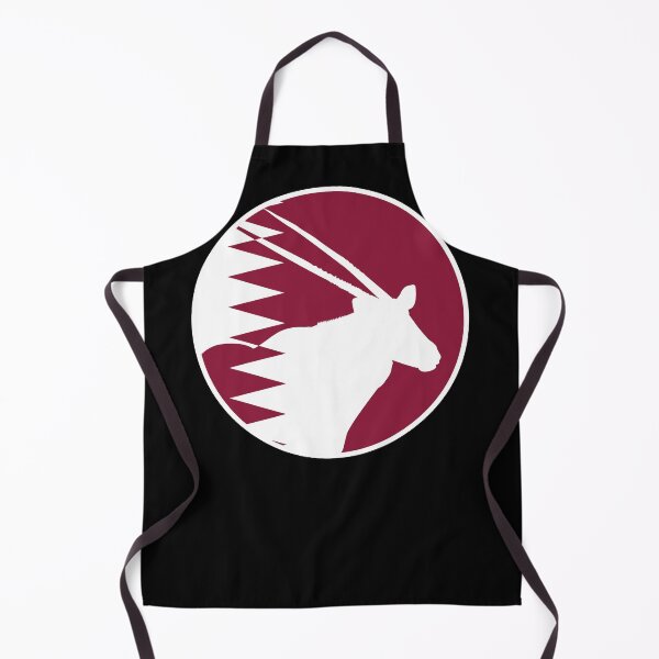 Item preview, Qatar Arabian oryx Qatari National Animal Flag designed and sold by FlagX.