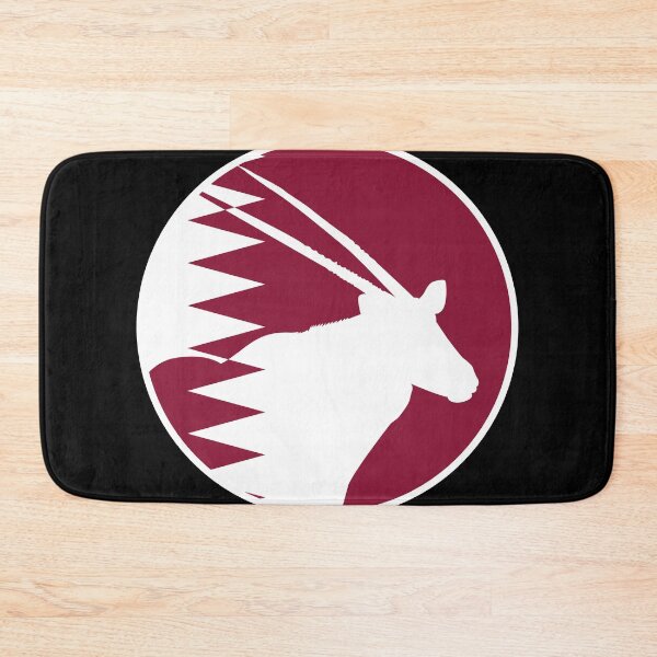 Item preview, Qatar Arabian oryx Qatari National Animal Flag designed and sold by FlagX.