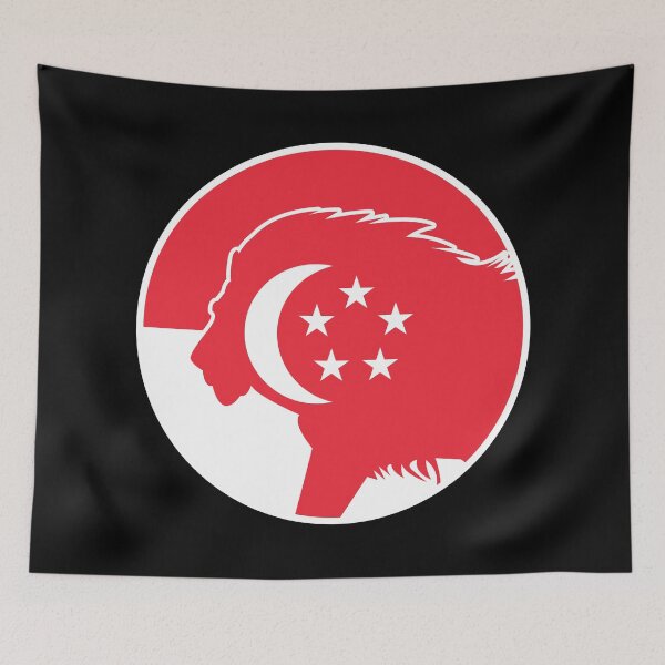 Item preview, Singapore Lion Singaporean National Animal Flag designed and sold by FlagX.