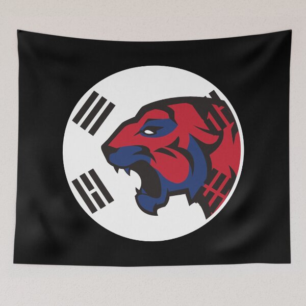 Item preview, South Korea Siberian Tiger South Korean National Animal Flag designed and sold by FlagX.