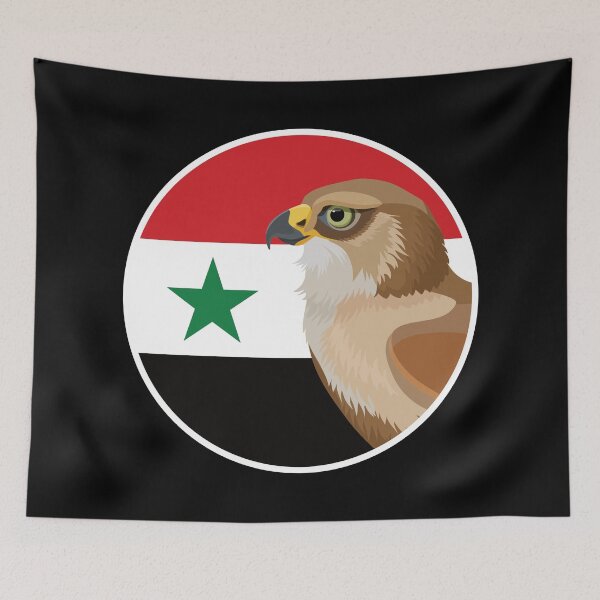 Item preview, Syria Falcon Syrian National Animal Flag designed and sold by FlagX.