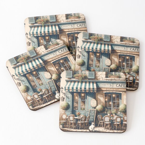 Item preview, French Cafe Rustic Scene designed and sold by ArtfulMiller.