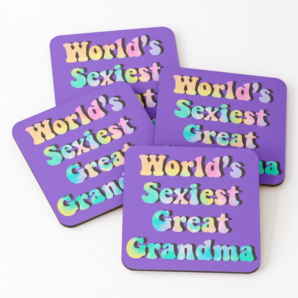 Item preview, World's Sexiest Great-Grandma (rainbow tie-dye) designed and sold by PastelMushroom.
