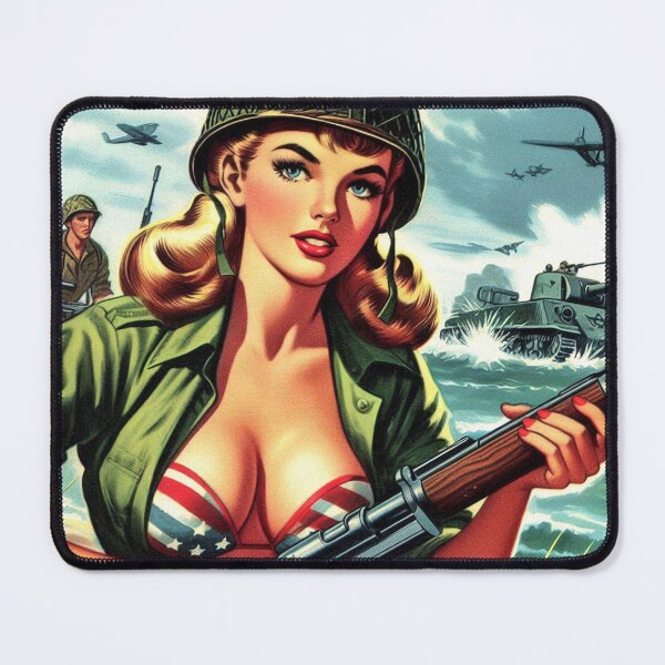 Item preview, Vintage War Pin Up designed and sold by PulpVintage.
