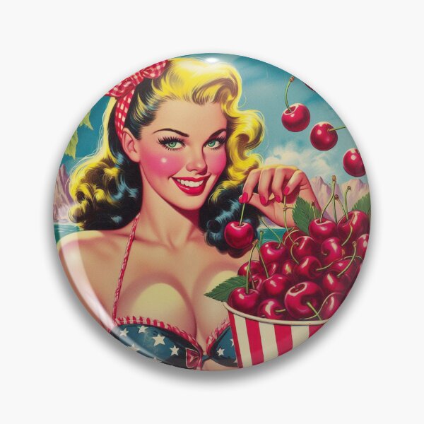 Item preview, Cherry Pin-Up designed and sold by PulpVintage.