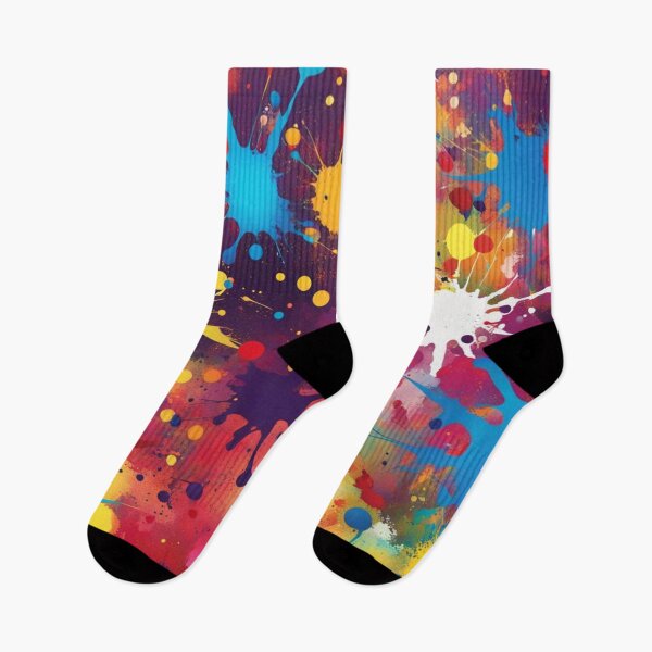 Item preview, Abstract Colorful Paintball Splatter Pattern designed and sold by calibrit.