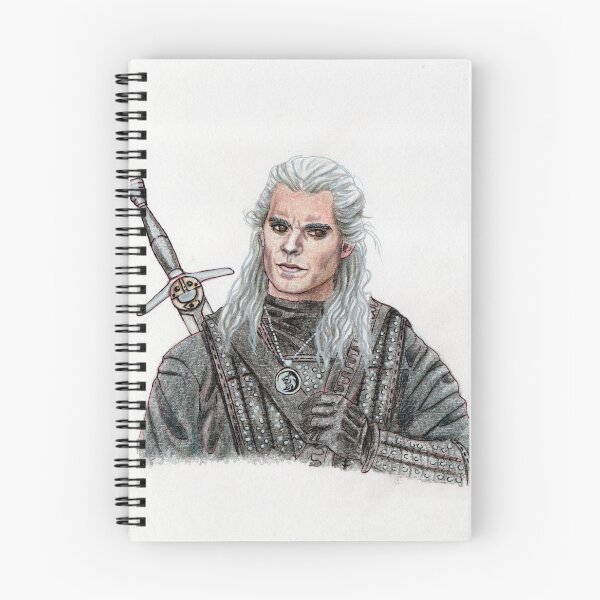 Item preview, Portrait of Henry Cavill as The Witcher Geralt of Rivia, Butcher of Blaviken, White Wolf designed and sold by MariaCameliaArt.