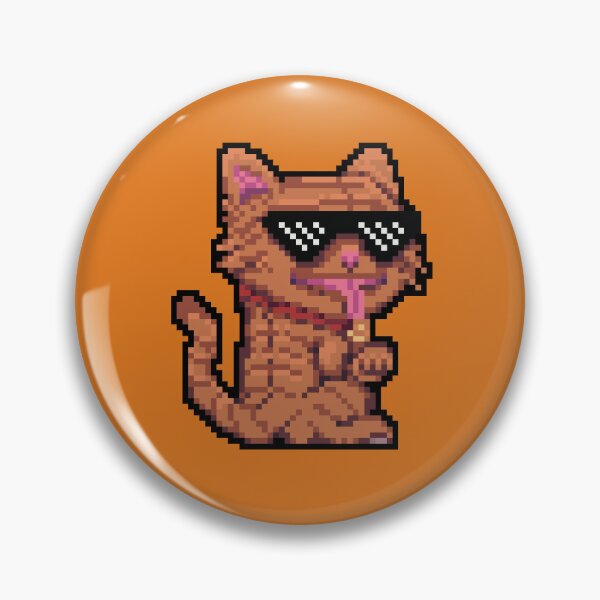 Item preview, Whiskers of Wisdom - Orange Cat with Glasses Pixel Art: A Pixelated Purrsona of Cuteness and Intelligence designed and sold by Kanchirapat.