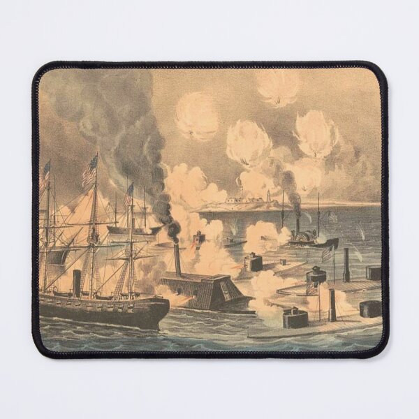Item preview, The Battle of Mobile Bay - American Civil War - 1864 - Historical Naval Art designed and sold by TheHappyK.