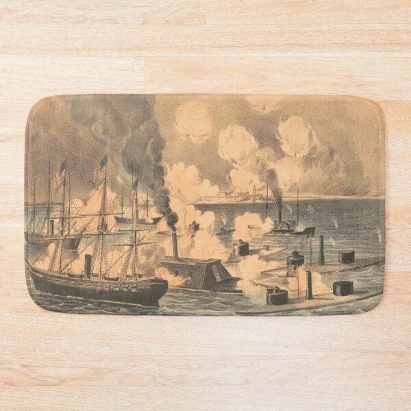 Item preview, The Battle of Mobile Bay - American Civil War - 1864 - Historical Naval Art designed and sold by TheHappyK.