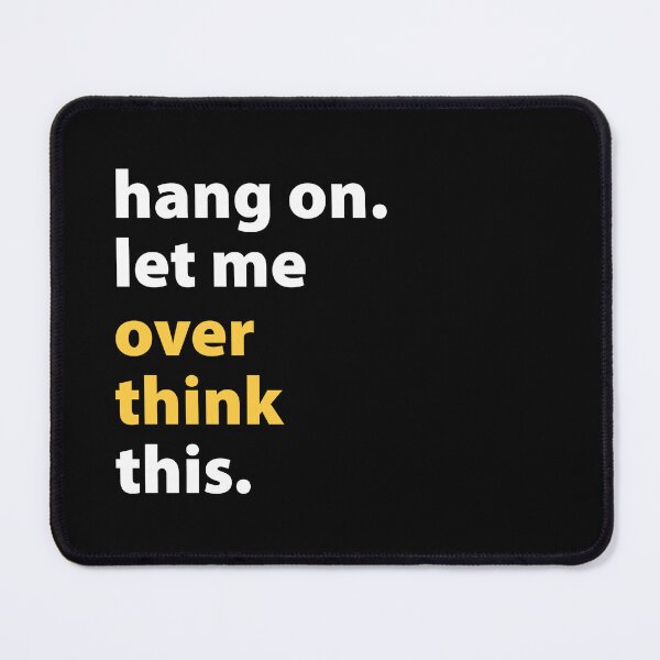 Item preview, hang on. let me over think this. (white & orange - stacked) designed and sold by Meme Central.