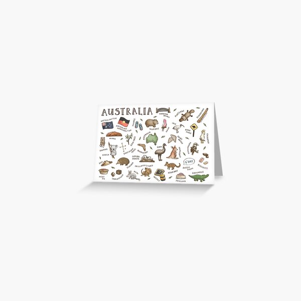 Item preview, Australia Landmarks designed and sold by Those Pencil Shavings.