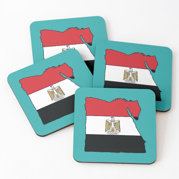 Item preview, Egypt country shape flag designed and sold by Rachael Taylor.