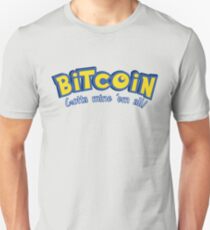 Bitcoin Pokemon Logo Unisex T-Shirt