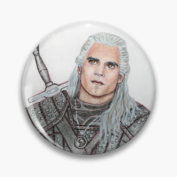 Item preview, Portrait of Henry Cavill as The Witcher Geralt of Rivia designed and sold by MariaCameliaArt.