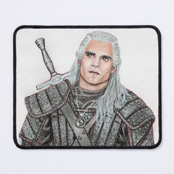 Item preview, Portrait of Henry Cavill as The Witcher Geralt of Rivia designed and sold by MariaCameliaArt.