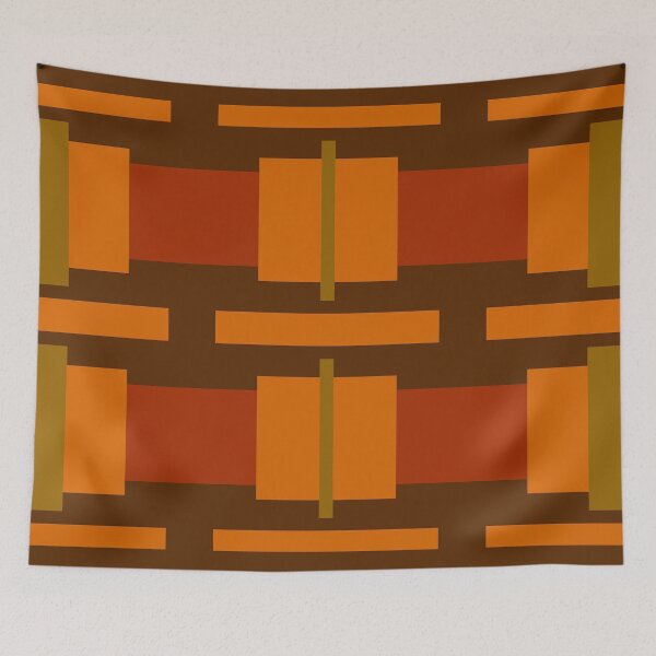 Item preview, Rectangles in Orange, Amber and Green designed and sold by Walter Rice.