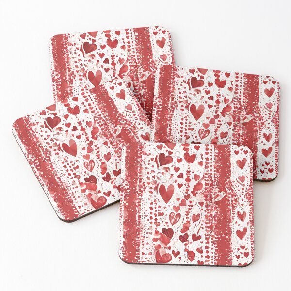 Item preview, Red valentine leggins with hearts designed and sold by seahorse crossing.