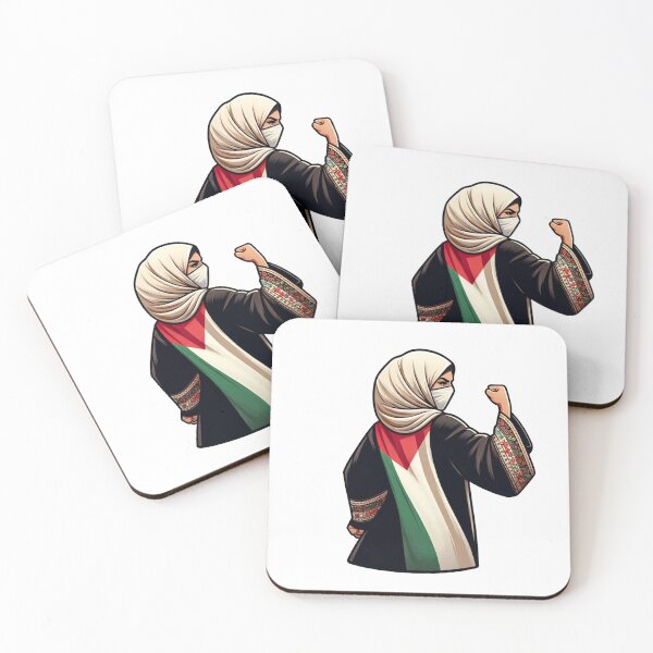 Item preview, Strong Gaza Palestinian Hijab Women Fighting  designed and sold by Asma-Musleh.