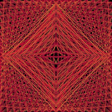 Artwork thumbnail, Rectangular Pattern #4 Morph C [16574-Reds-BB] by LottMultimedia