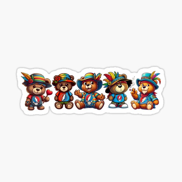 Item preview, Concert Bears - Grateful Parrot Designs designed and sold by Smokinjoe66.