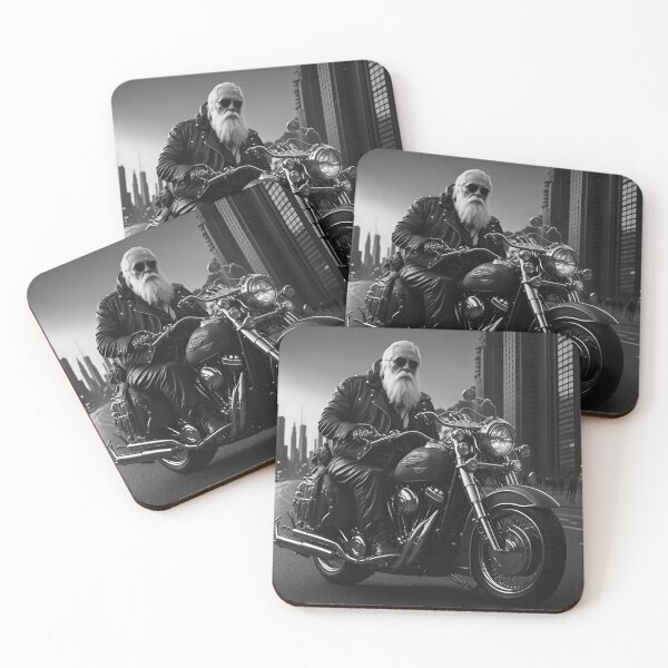 Item preview, Old classic Rider motorcyclist black and white street style designed and sold by Carlos Gudino.