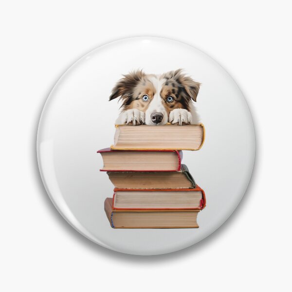 Item preview, Australian Shepherd And Books designed and sold by TheAnimalZ00.