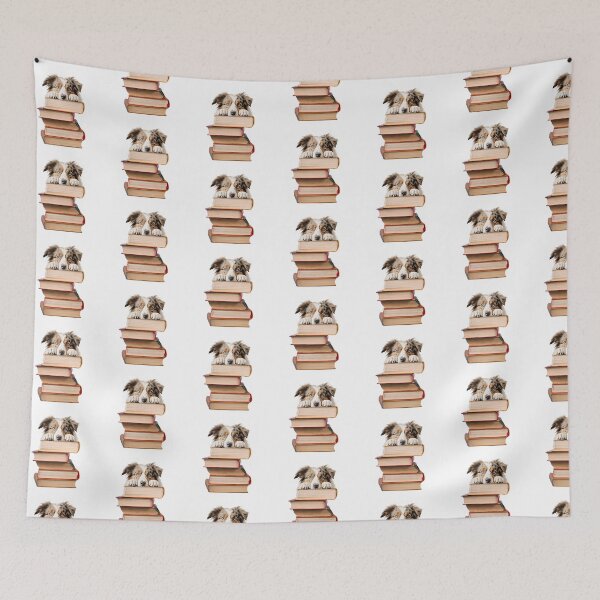 Item preview, Australian Shepherd And Books designed and sold by TheAnimalZ00.
