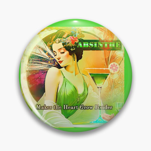 Item preview, The Green Muse: Absinthe Makes the Heart Grow Fonder designed and sold by Sanctum Icons.
