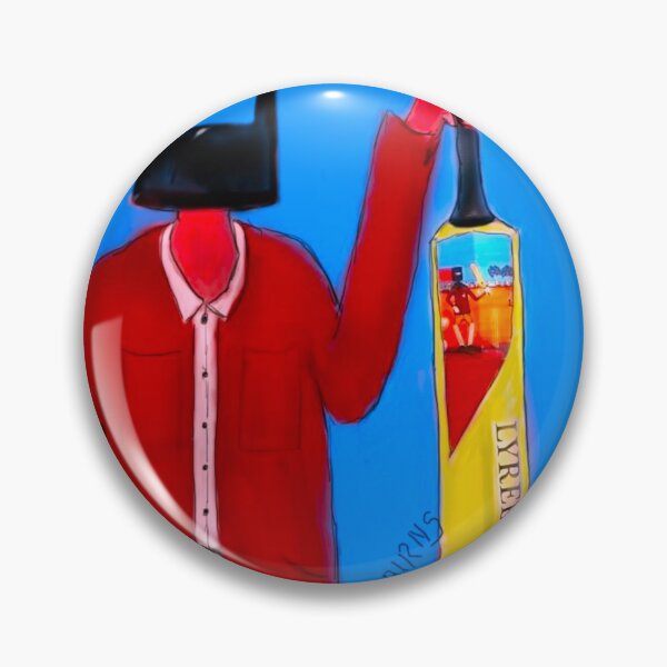 Item preview, Ned Kelly holding his lyrebird cricket bat designed and sold by EJCairns.