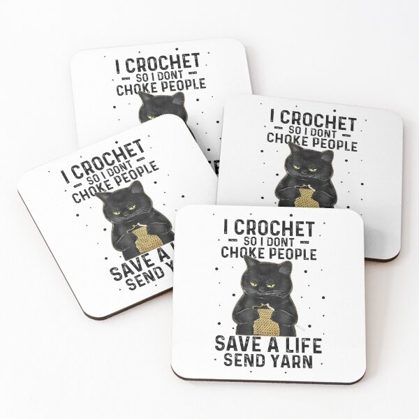 Item preview, I Crochet So i Don't Choke People Save A Life Send Yarn designed and sold by CORJIDOG-ART.