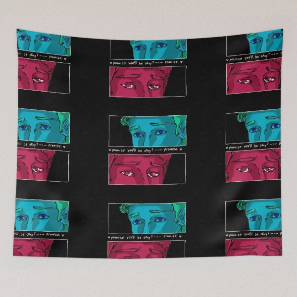 Item preview, Promise - Blue & Pink designed and sold by CherryCatDraws.