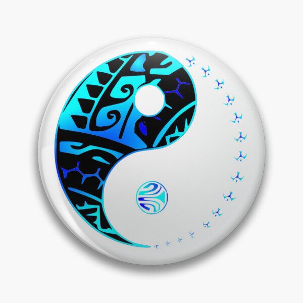 Item preview, RAANUI - Yin Yang  (blue) designed and sold by Nesian-Tahiti.