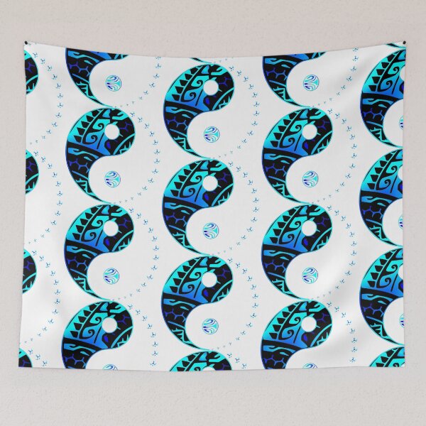 Item preview, RAANUI - Yin Yang  (blue) designed and sold by Nesian-Tahiti.