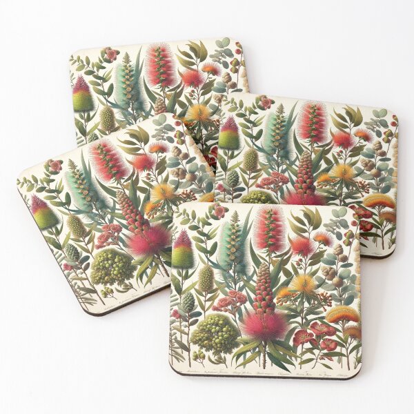 Item preview, Native Australian Flowers, Tropical Botanical Artwork designed and sold by ArtfulMiller.