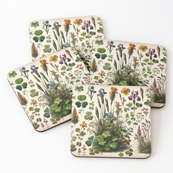 Item preview, Native Irish Flowers Botanical Print designed and sold by ArtfulMiller.