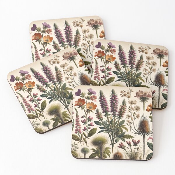Item preview, Native Scottish Flowers Botanical Artwork designed and sold by ArtfulMiller.