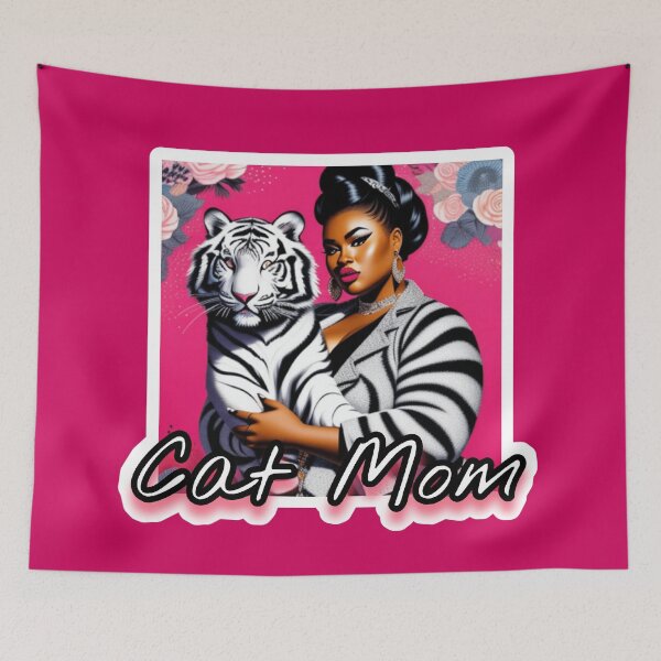 Item preview, African cat mom designed and sold by Roxburylane.
