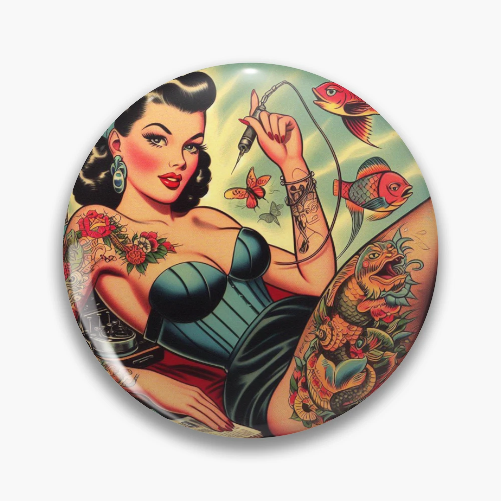 トップス tatoo studio yamada PINUP GIRL TEE PINUP GIRL TEE // BLACK | tattoostudioyamada STORE