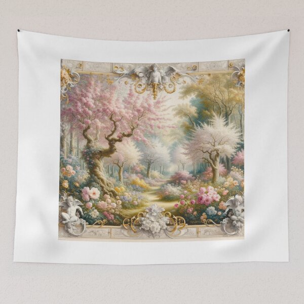 Item preview, Spring Awakening: Floral themed art for Nature's renewal - Rococo style designed and sold by Fundoose.