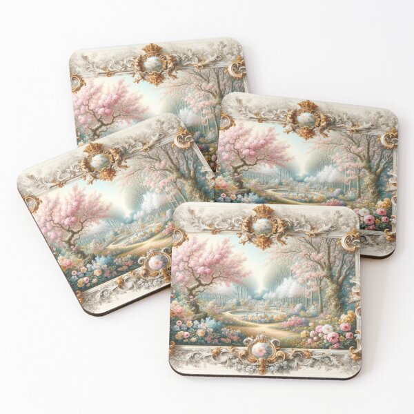 Item preview, Spring Awakening: Floral themed art for Nature's renewal - Rococo style designed and sold by Fundoose.
