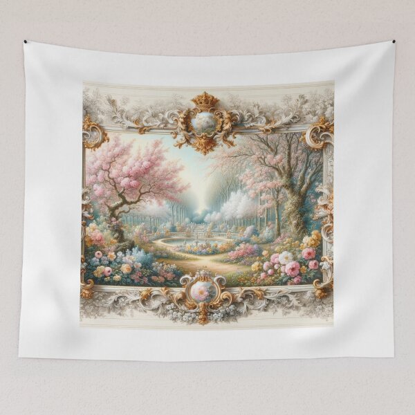 Item preview, Spring Awakening: Floral themed art for Nature's renewal - Rococo style designed and sold by Fundoose.