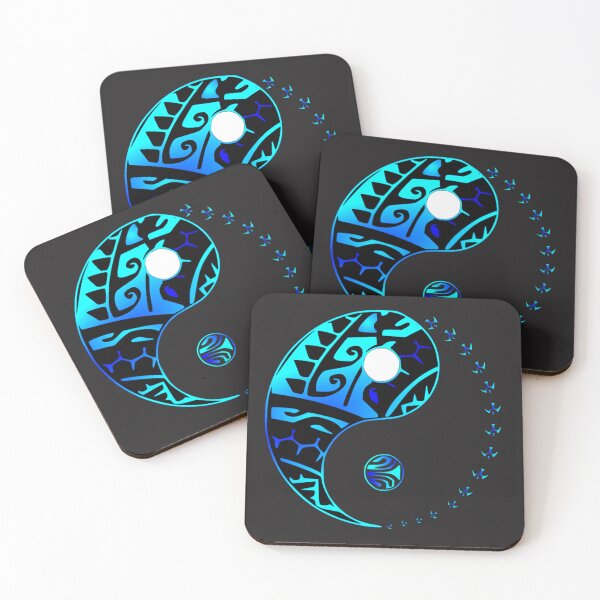 Item preview, RAANUI - Yin Yang  (blue) designed and sold by Nesian-Tahiti.