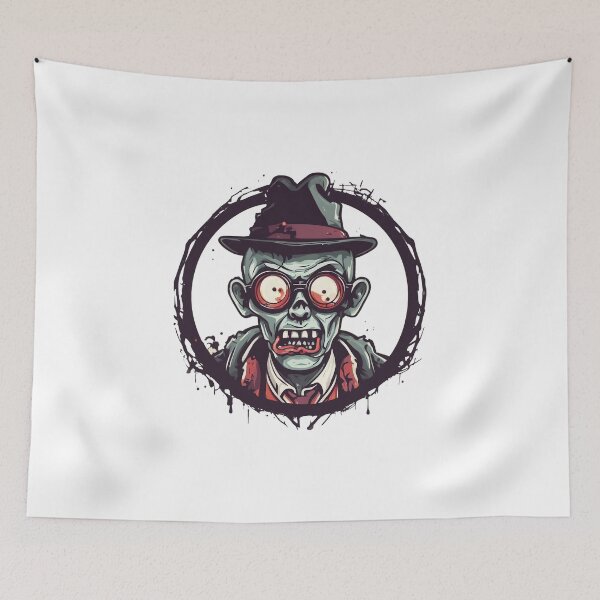 Item preview, Zombie Nerd Caricature designed and sold by DarkHues.