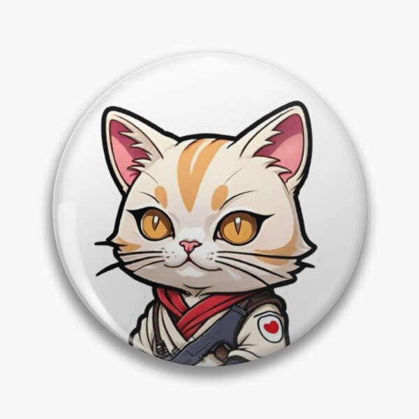 Item preview, Cute Cream cat assassin Japan designed and sold by KorArtStudio.