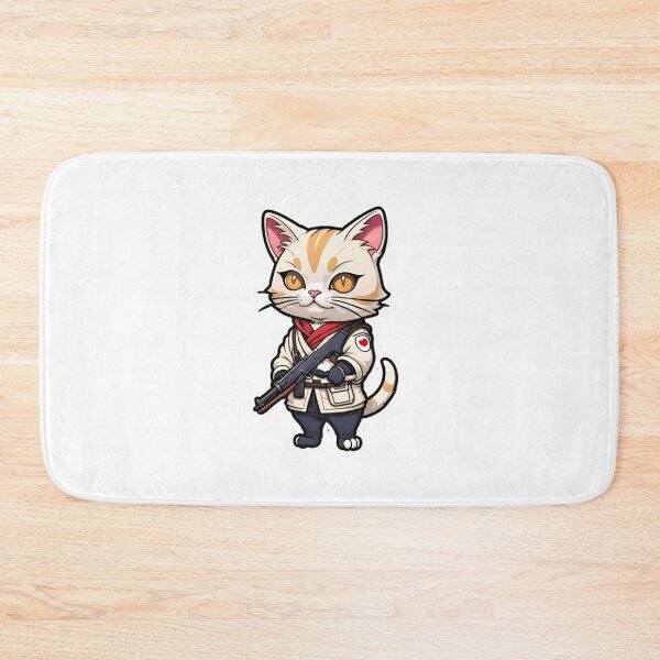 Item preview, Cute Cream cat assassin Japan designed and sold by KorArtStudio.