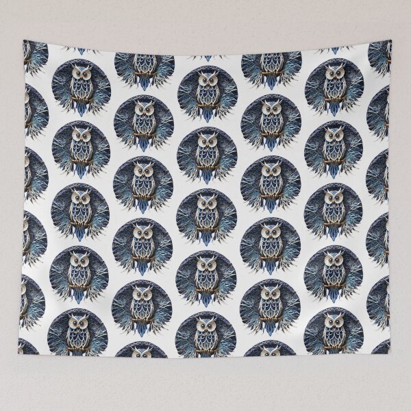Item preview, Owl in dark night designed and sold by BotunPeony.